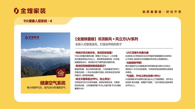 健康人居系统赋能高品质住宅新时代AG真人平台app金煌家装九大(图2)